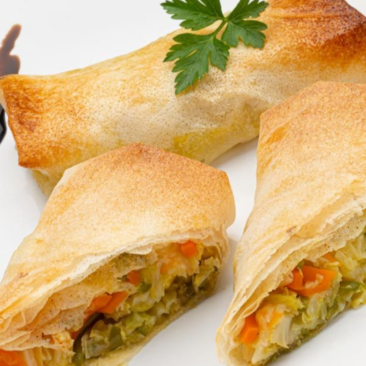 ROLLITO DE VERDURA Y SETA DE CARDO
